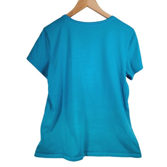 Life is Good Crusher Tee Tshirt Gulls Gone Wild Women's Size L Blue - Picture 2 of 7